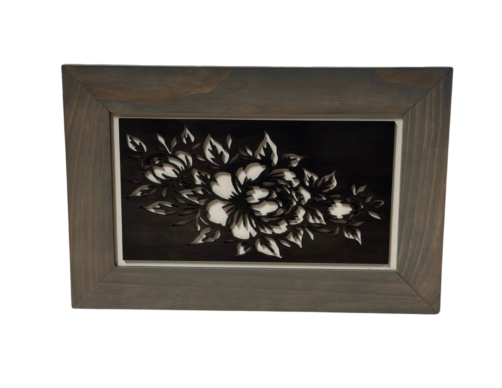 Peony Gray wall mounted concealed firearm storage cabinet view