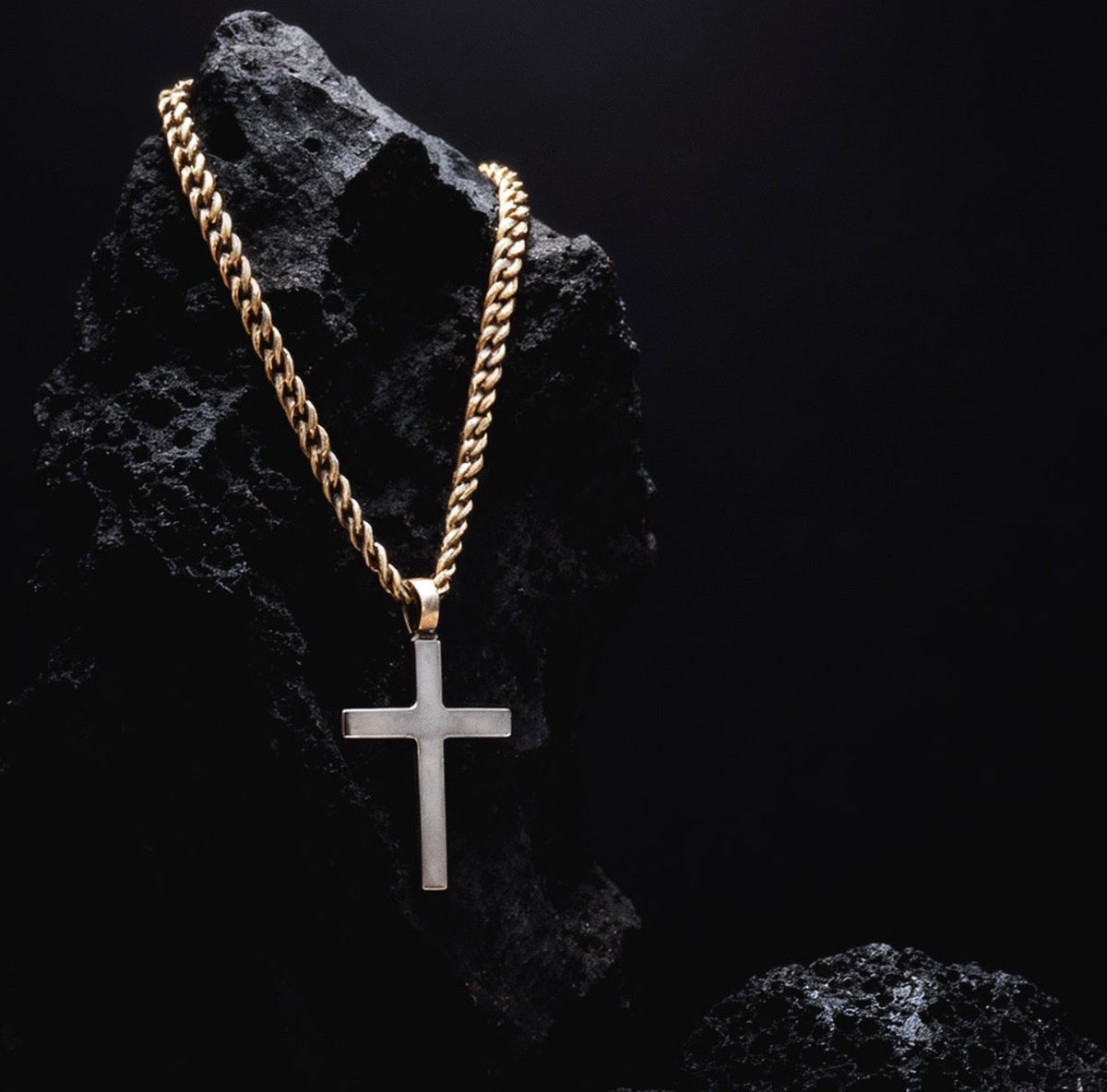 FAITH Classic Cross Necklace - Bronze