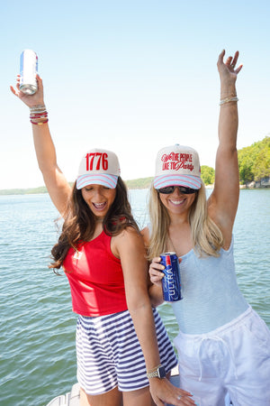 1776 Blue and Red Stripe Hat