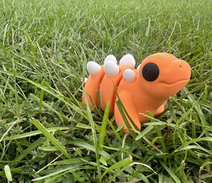 Stegosaurus 3D Printed Fidget Toy | Large Dinosaur Sensory Toy by Mushroom Lady Co, paper gift detail photo 2