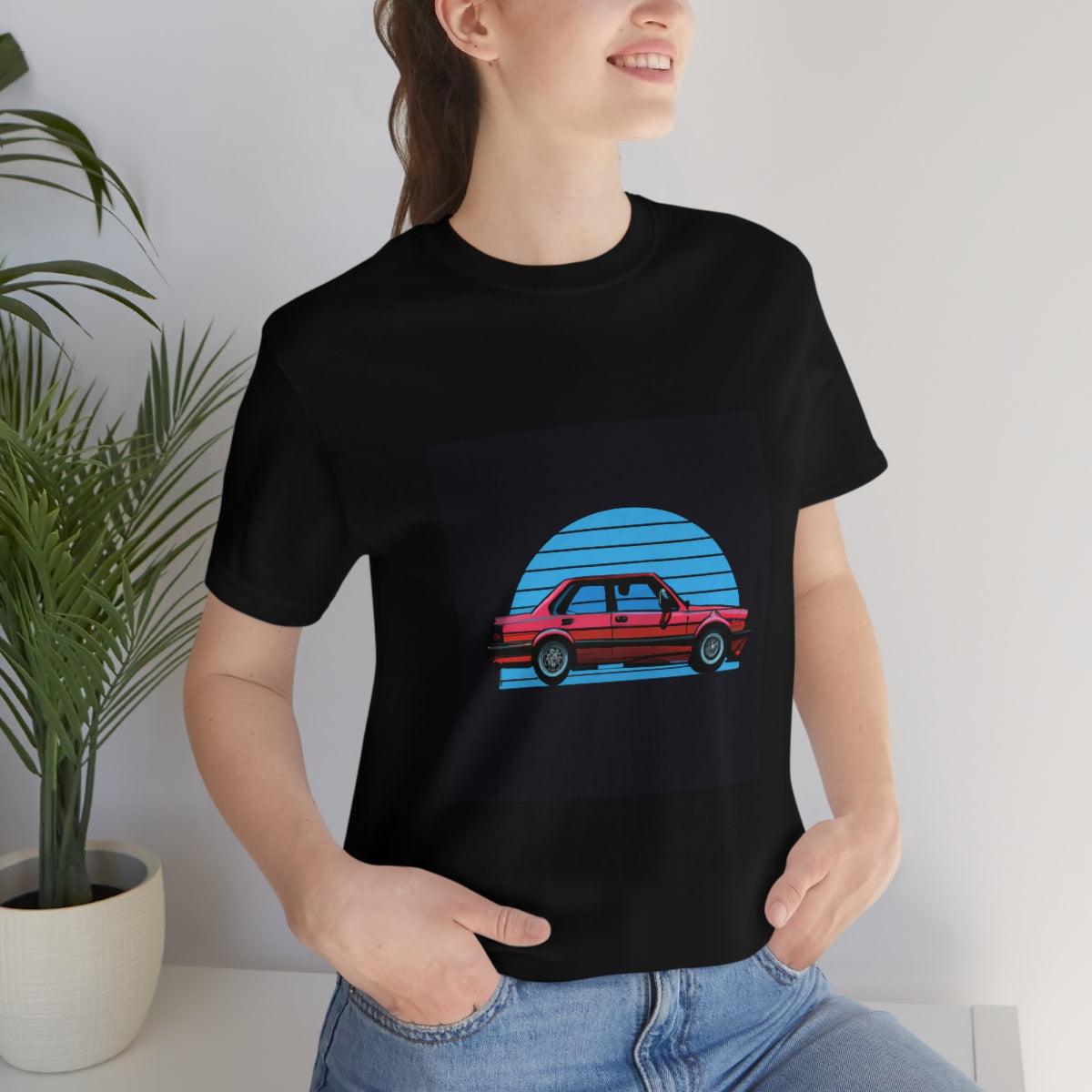 vintage style e30 4 door tshirt