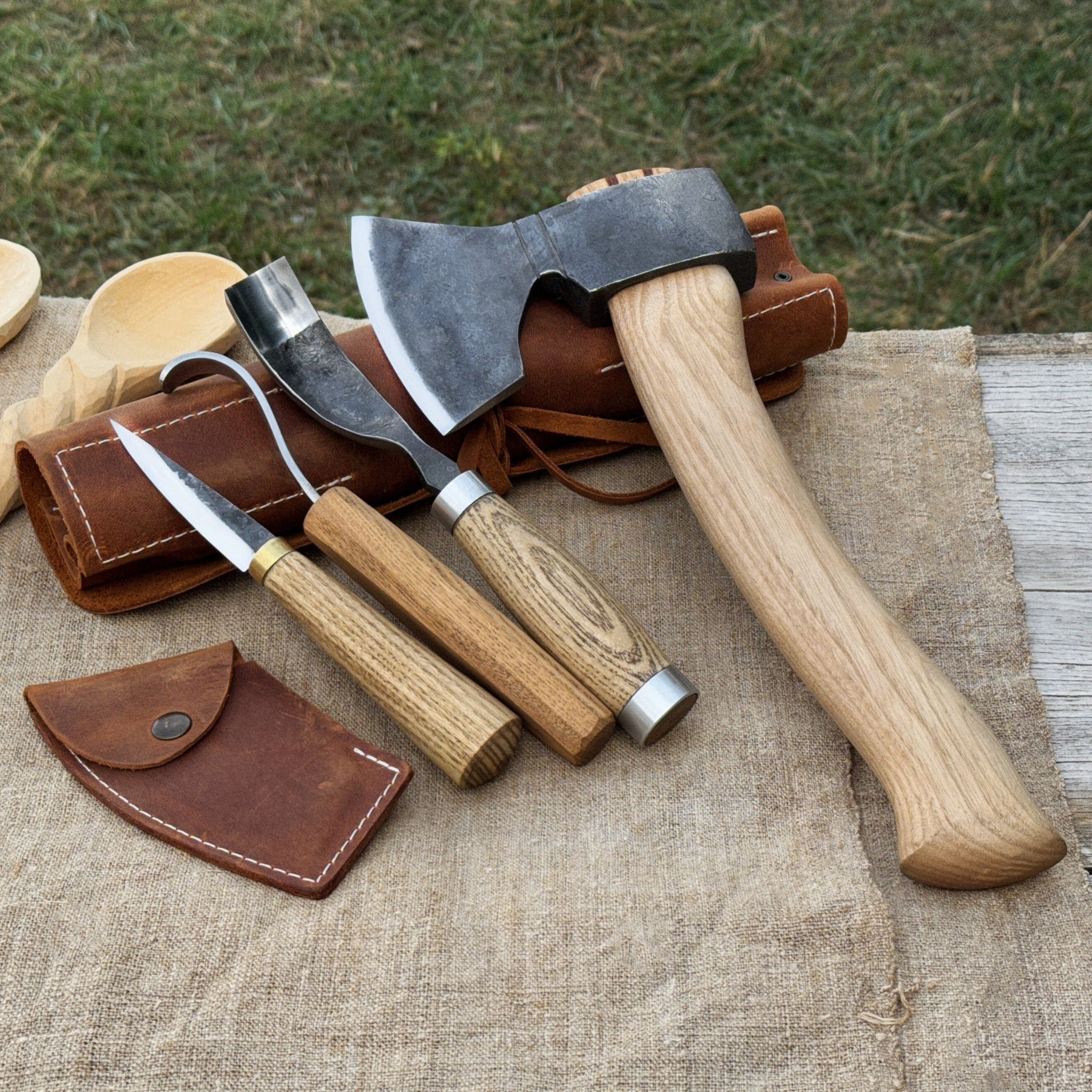 4-Piece Spoon Carving Tool Set