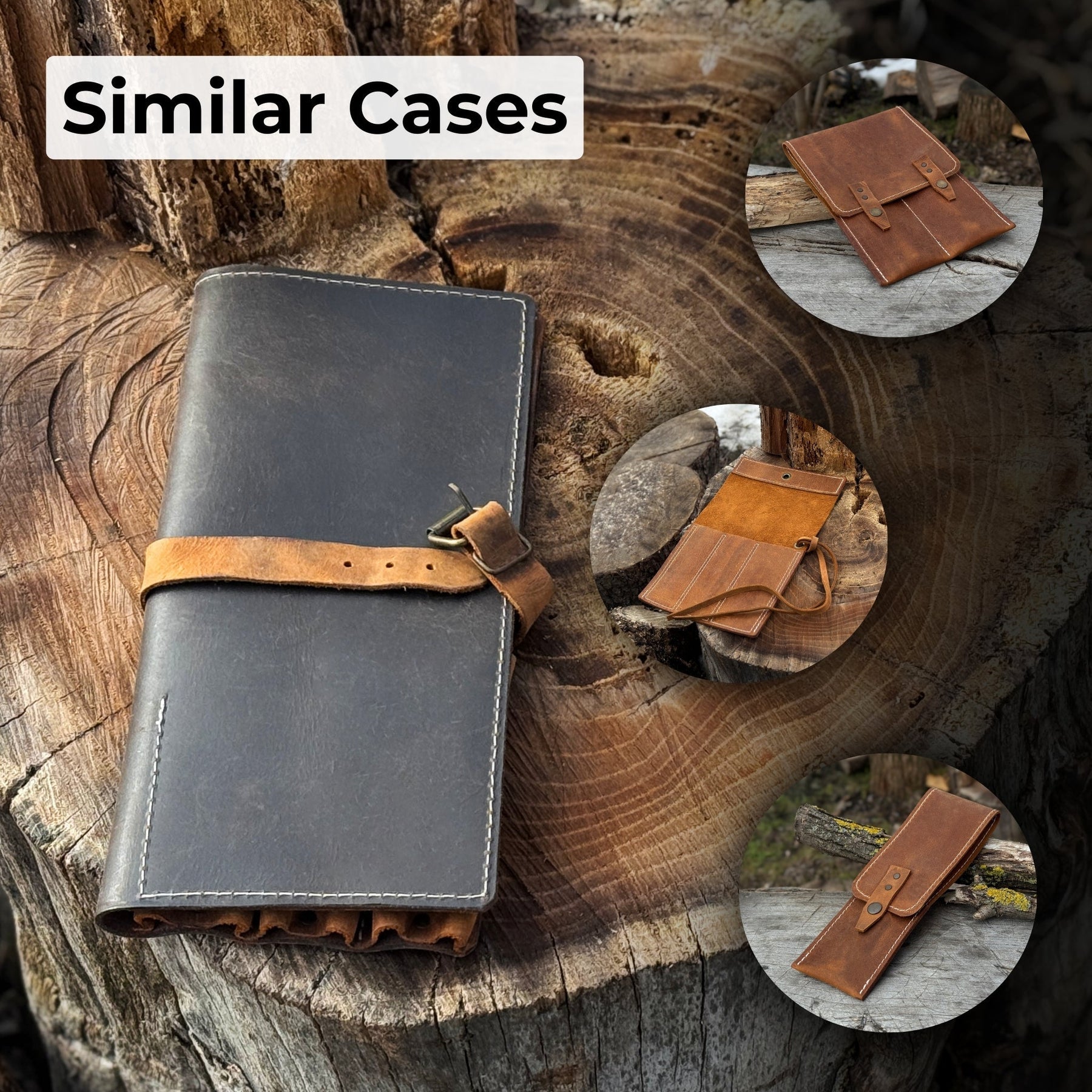 4 Pocket Leather Tool Roll for Carving Tools