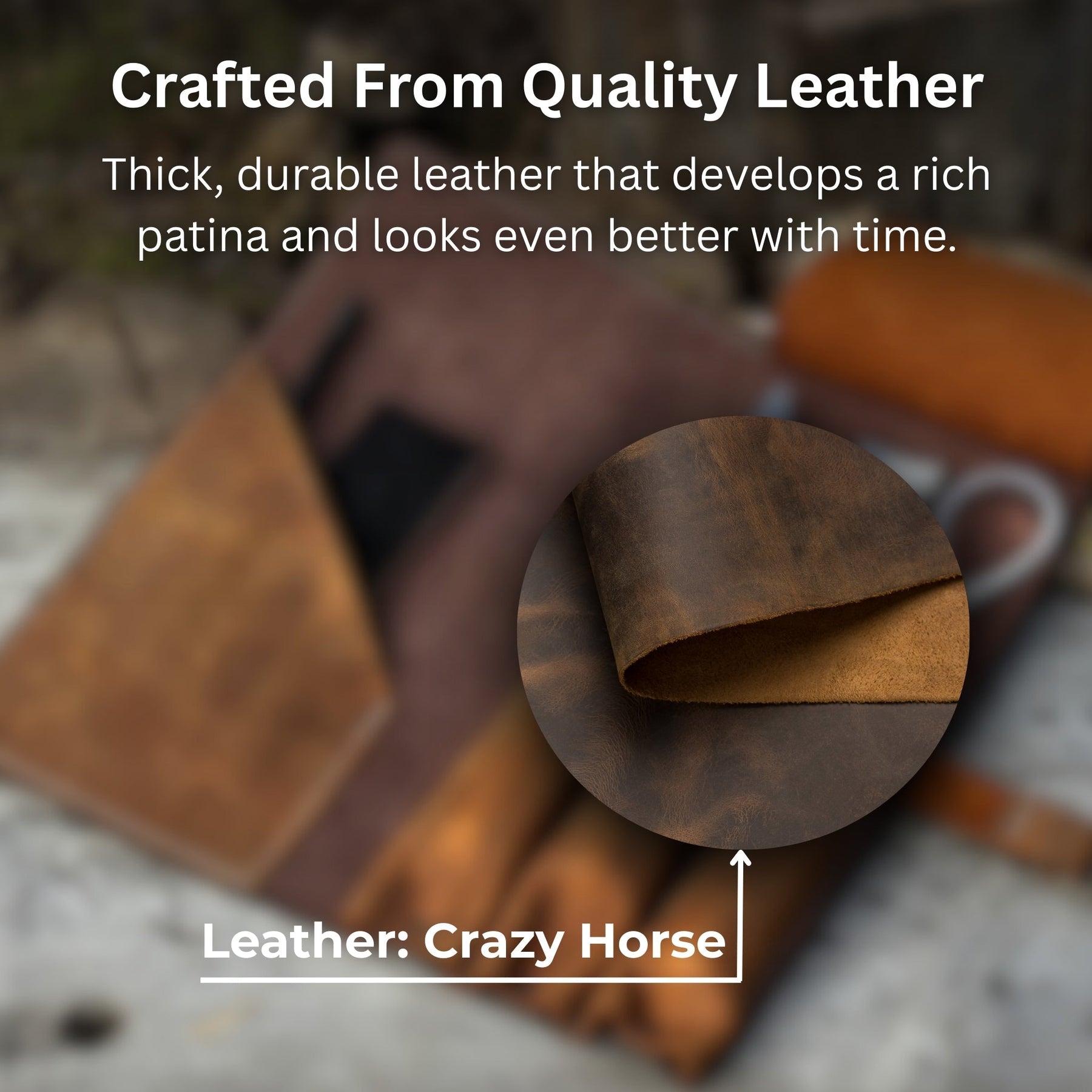 4 Pocket Leather Tool Roll for Carving Tools