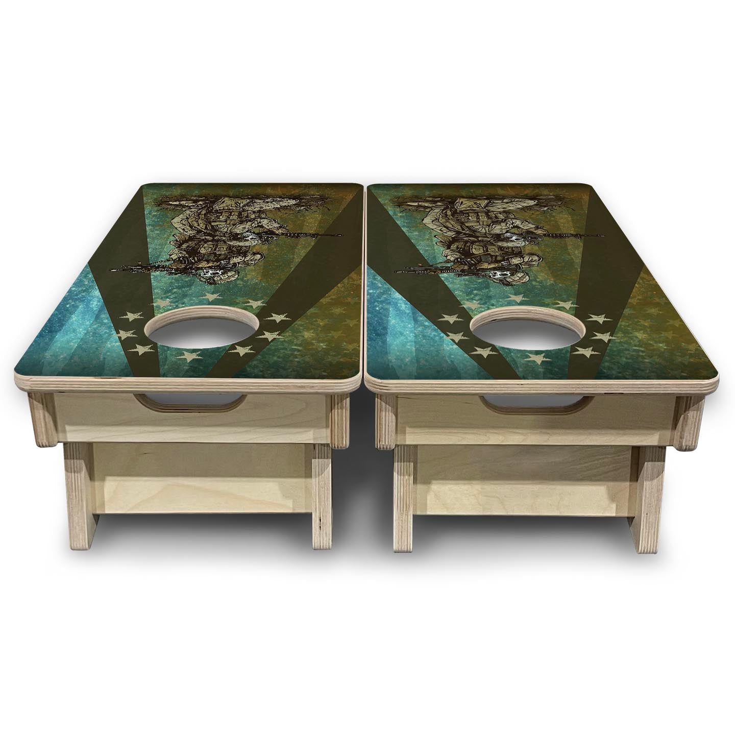 Got Your Six - Mini Cornhole Board Set (12" x 24") with 8 Mini Bags Cornhole Solutions