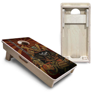 Samurai - Mini Cornhole Board Set (12" x 24") with 8 Mini Bags by Cornhole Solutions, custom cornhole board detail photo 5
