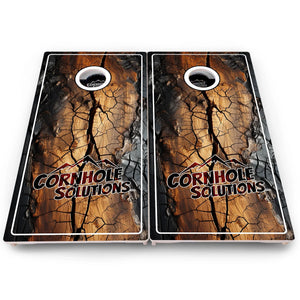 Distressed Live Edge Cornhole Boards – Pro Lite or Pro Elite