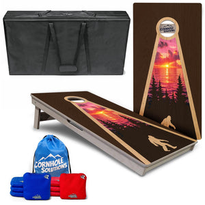 Complete Tournament Cornhole Bundle - Boards, Bags & Carrying Case - Bigfoot
