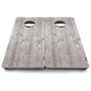 Grey Driftwood - Mini or Vacation Size Cornhole Boards by Cornhole Solutions, custom cornhole board detail photo 9