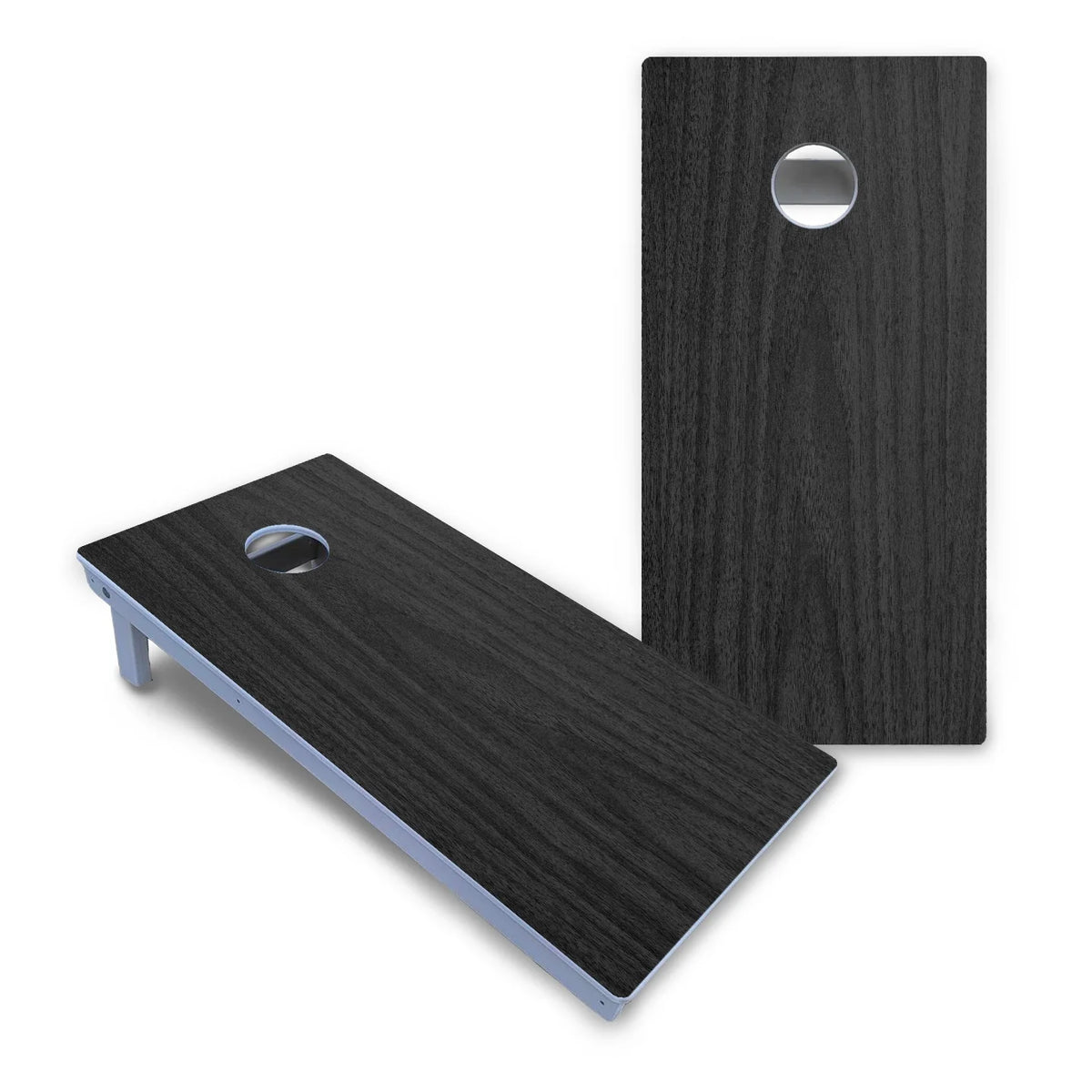 Dark Grey Wood Cornhole Boards - All Weather Series
