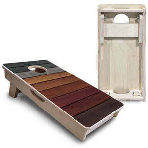 Smoked Timber - Mini or Vacation Size Cornhole Boards by Cornhole Solutions, custom cornhole board detail photo 5