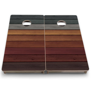 Smoked Timber - Mini or Vacation Size Cornhole Boards by Cornhole Solutions, custom cornhole board detail photo 7
