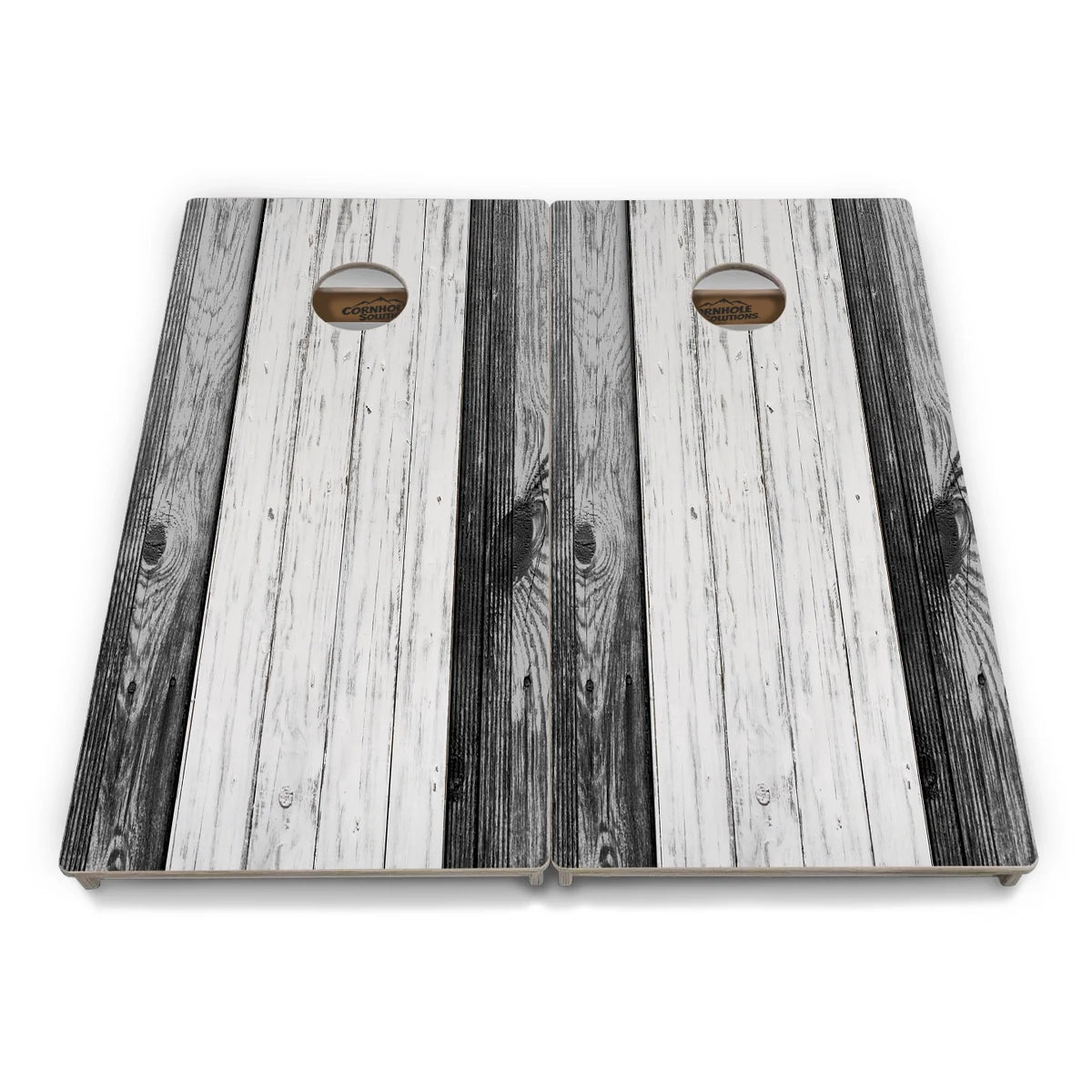 Grey Two Tone Slats Cornhole Boards – Tournament Series