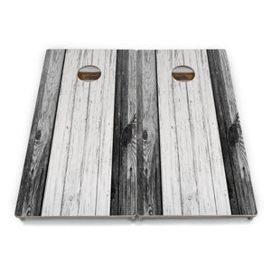 Grey Two Tone Slats Cornhole Boards – Tournament Series