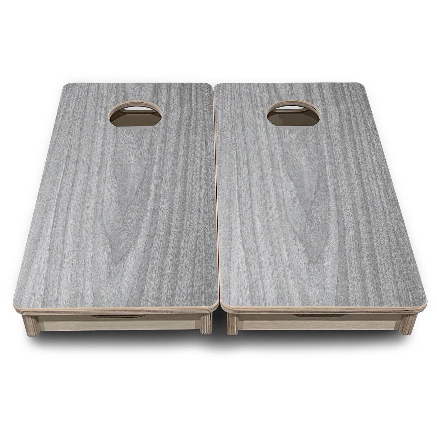 Light Grey Wood - Mini or Vacation Size Cornhole Boards by Cornhole Solutions, custom cornhole board detail photo 2