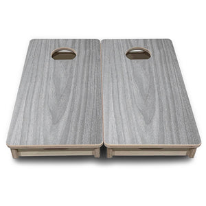 Light Grey Wood - Mini or Vacation Size Cornhole Boards by Cornhole Solutions, custom cornhole board detail photo 2