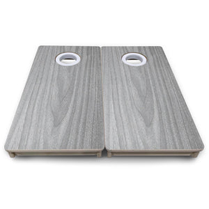 Light Grey Wood - Mini or Vacation Size Cornhole Boards by Cornhole Solutions, custom cornhole board detail photo 8