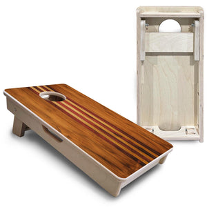 Timberline Stripe - Mini or Vacation Size Cornhole Boards by Cornhole Solutions, custom cornhole board detail photo 5
