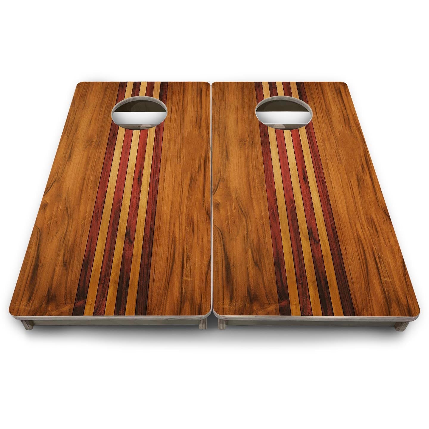 Timberline Stripe - Mini or Vacation Size Cornhole Boards by Cornhole Solutions, custom cornhole board detail photo 9