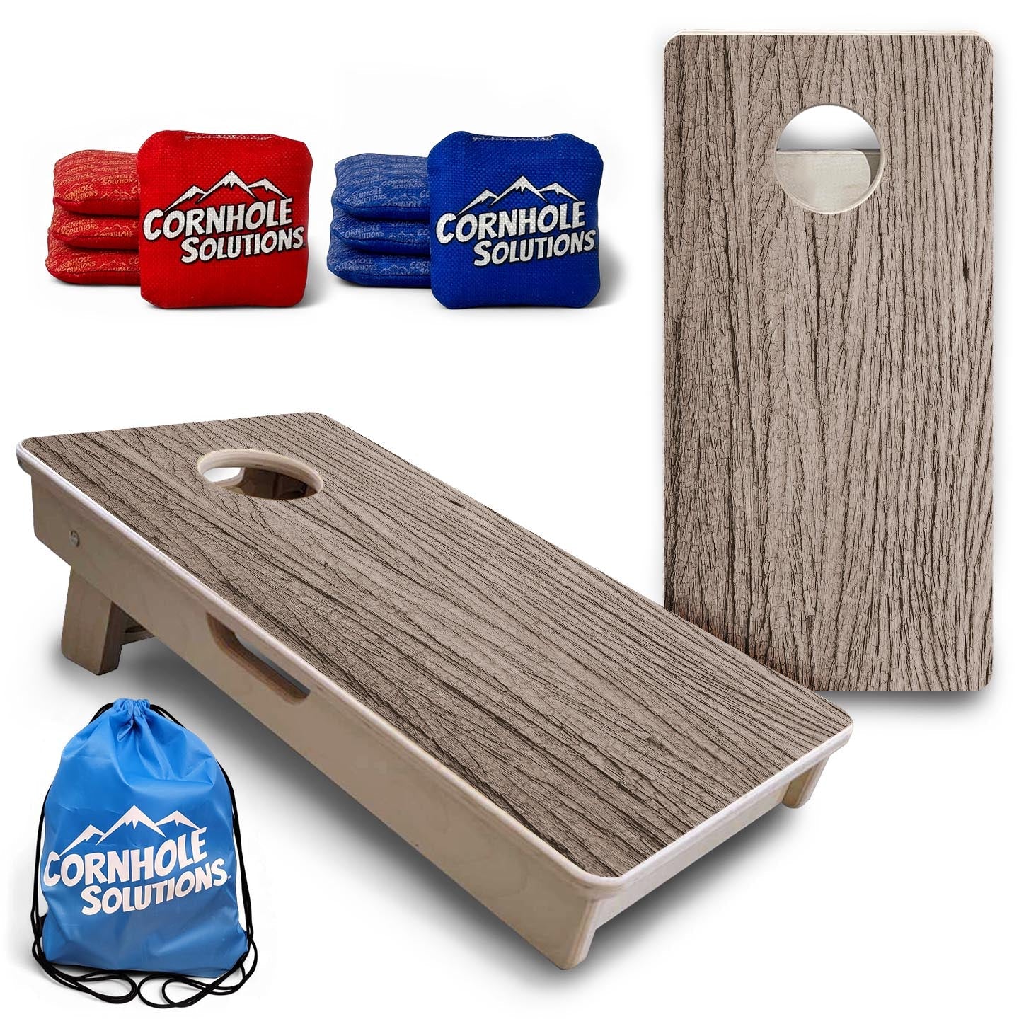 Weathered Oak - Mini or Vacation Size Cornhole Boards Cornhole Solutions