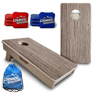 Weathered Oak - Mini or Vacation Size Cornhole Boards Cornhole Solutions