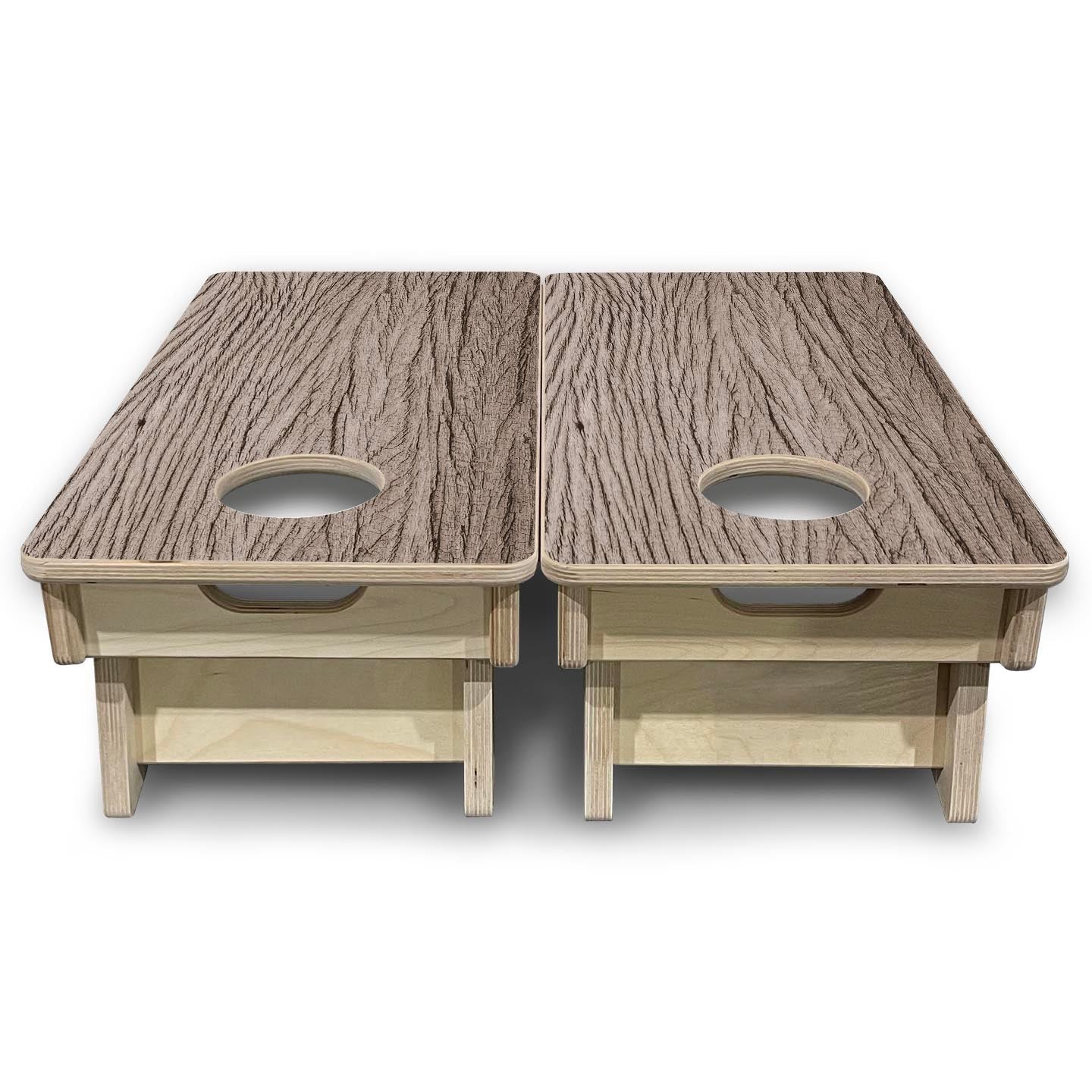 Weathered Oak - Mini or Vacation Size Cornhole Boards Cornhole Solutions