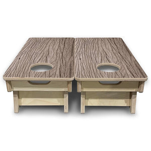 Weathered Oak - Mini or Vacation Size Cornhole Boards Cornhole Solutions