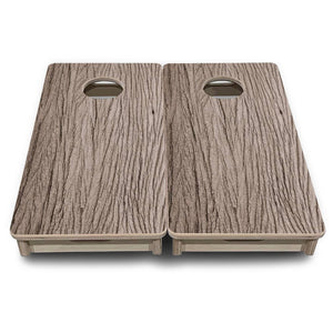Weathered Oak - Mini or Vacation Size Cornhole Boards Cornhole Solutions