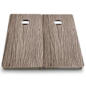 Weathered Oak - Mini or Vacation Size Cornhole Boards Cornhole Solutions