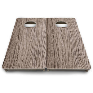 Weathered Oak - Mini or Vacation Size Cornhole Boards Cornhole Solutions