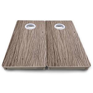 Weathered Oak - Mini or Vacation Size Cornhole Boards Cornhole Solutions