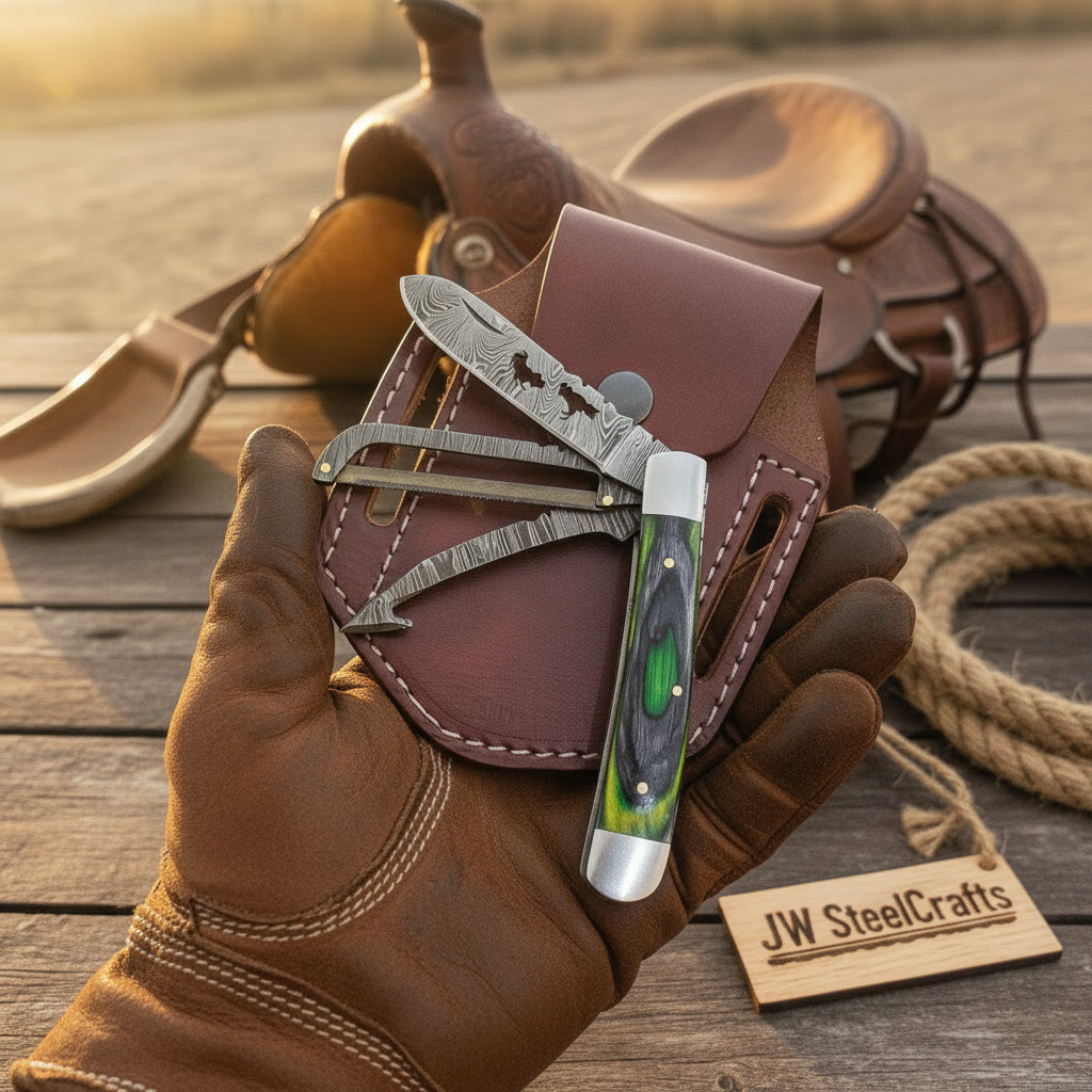 Turquoise Bronco Trapper Folder 7