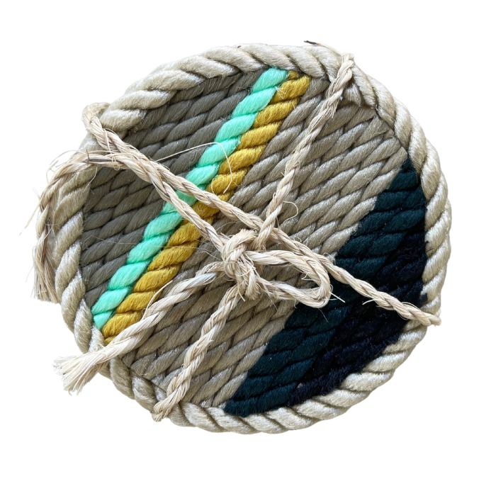 Rope Coasters without Box handcrafted rope coasters by Nomadic State of Mind, view 4