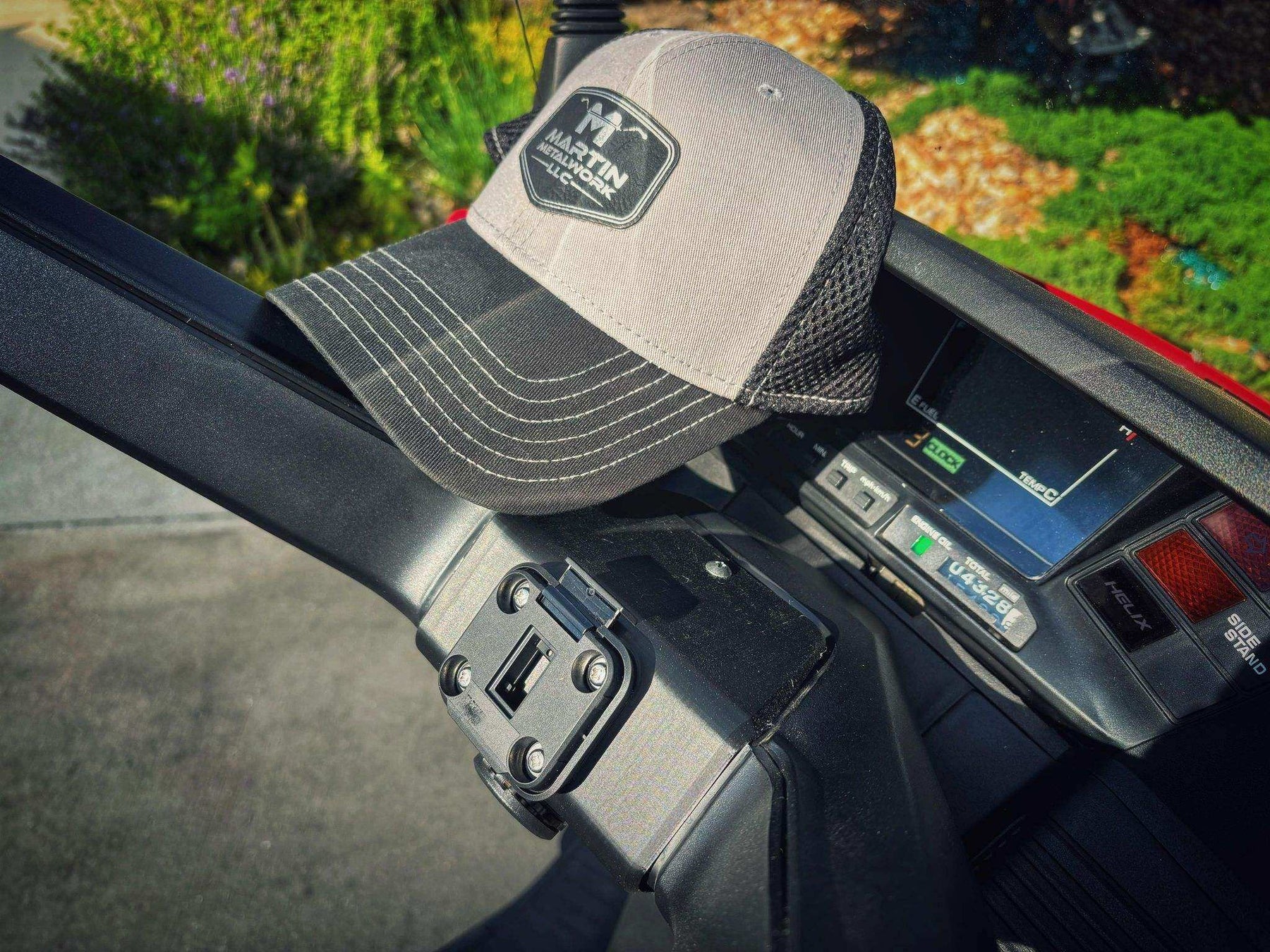 Honda Helix Steering Wheel Phone & GPS Mount – 3D Printed PETG, Power Port Ready, Custom Scooter Accessory detail view by
