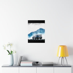 Nissan GTR water color Matte Vertical Posters