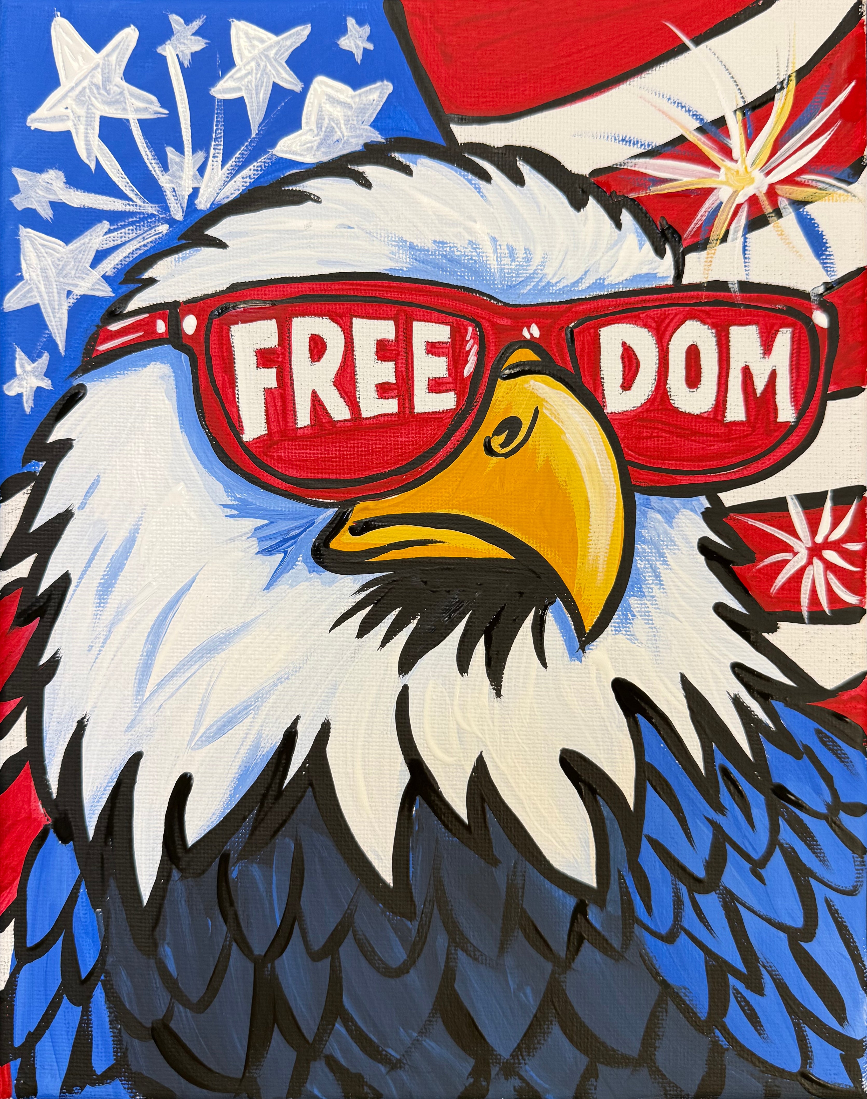 Freedom Eagle Patriotic DIY Paint Kit