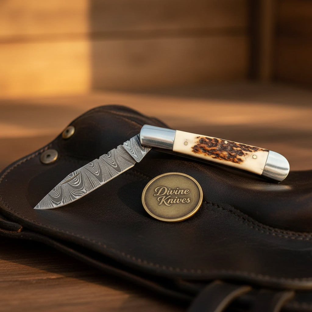 Twist Pattern Stockman Folding Knife for Collectors and Everyday Use