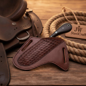 Blackhorn Ladder Damascus Bull Cutter by JW SteelCrafts, alternate view 6