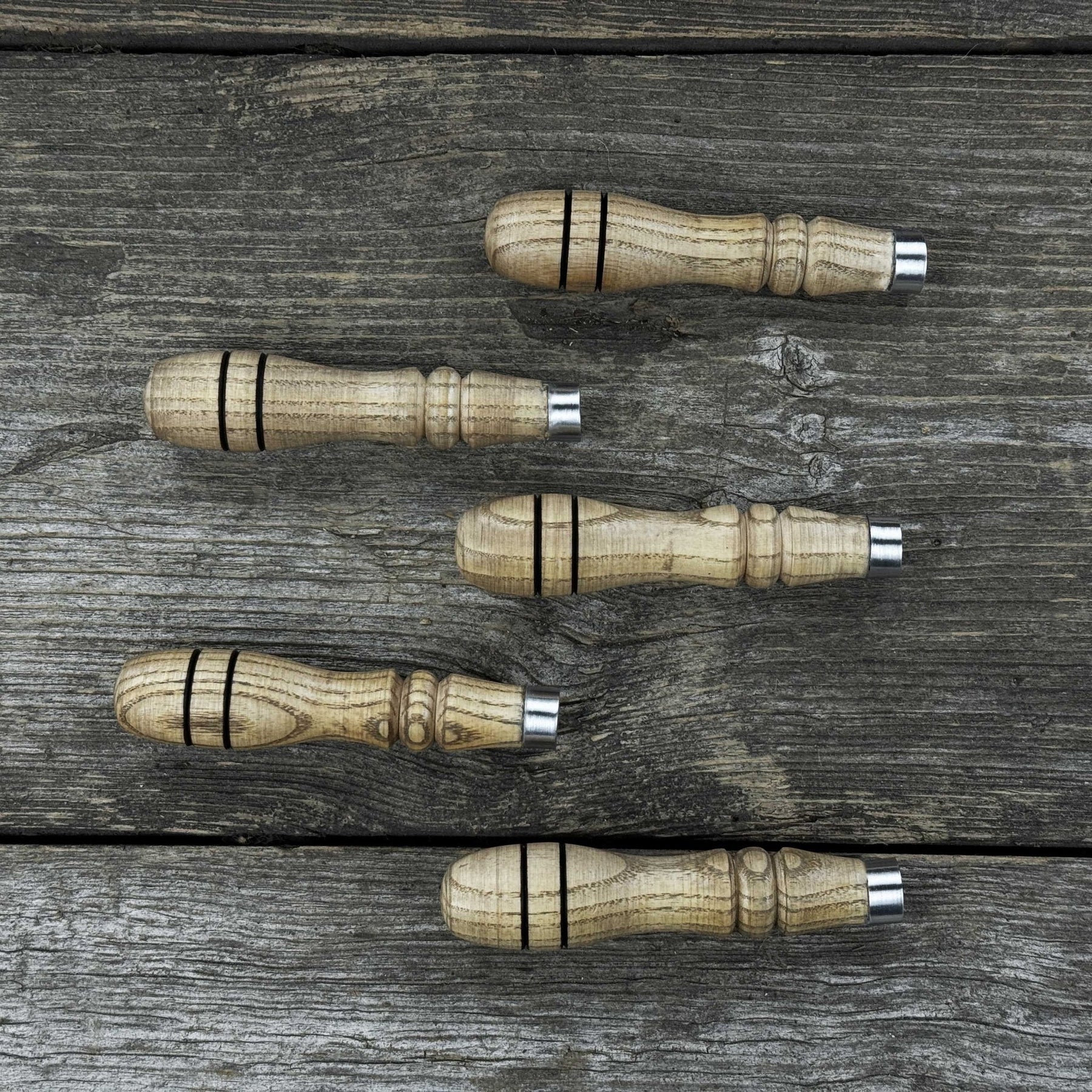 5-Piece Ash Handle Set with Rings