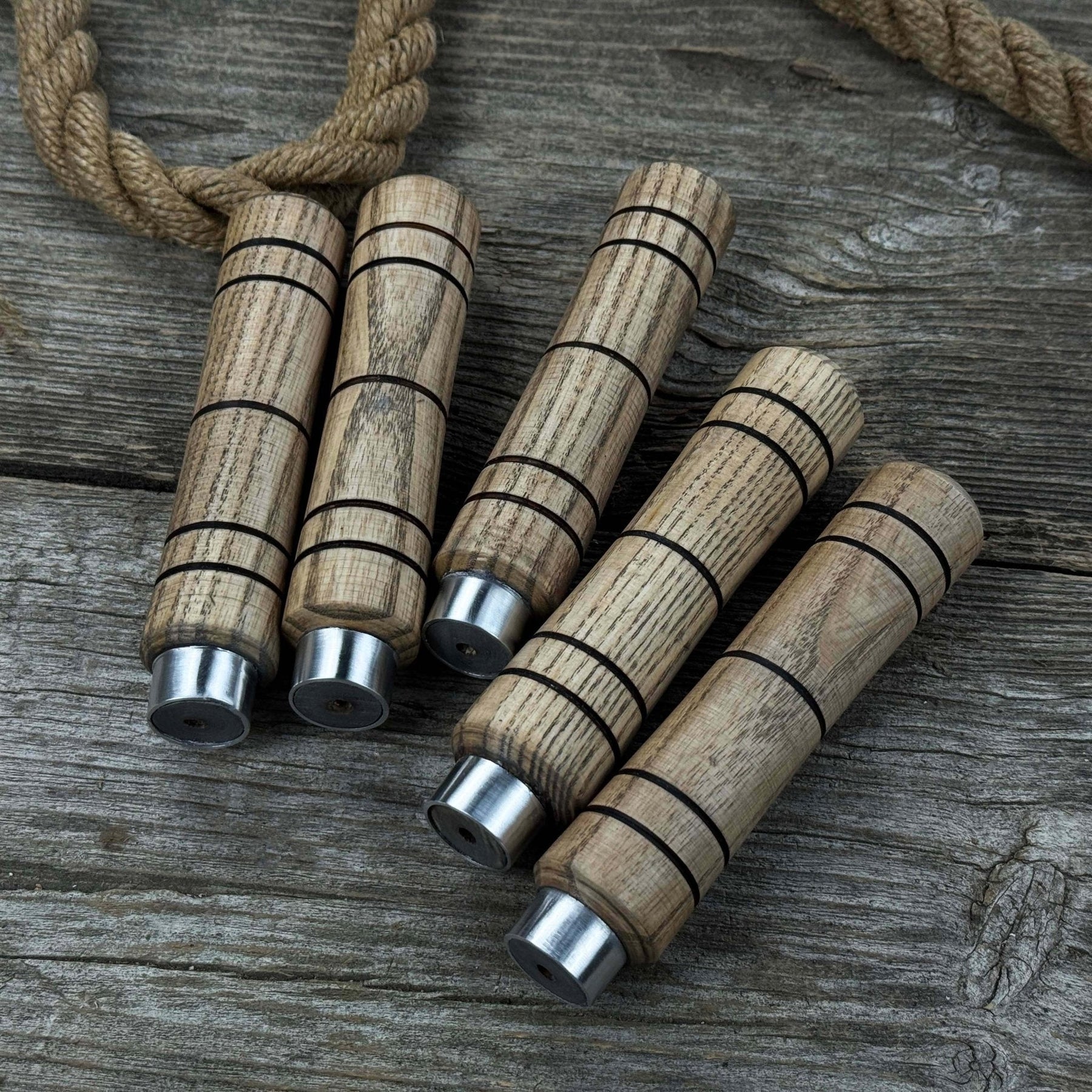5-Piece Ash Wood Handle Set