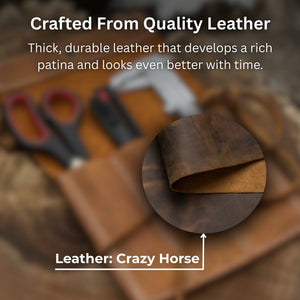 5 Pocket Leather Chisel Roll