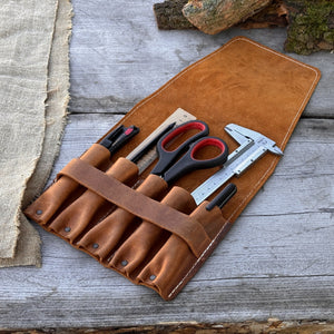 5-Pocket Leather Tool Case