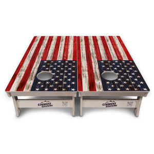 Antique Flag Cornhole Boards – Tournament Series