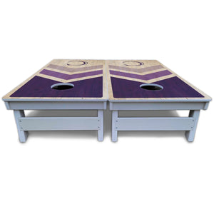Purple Wedding Arrows Cornhole Boards - All Weather Series