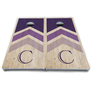 Purple Wedding Arrows Cornhole Boards - All Weather Series