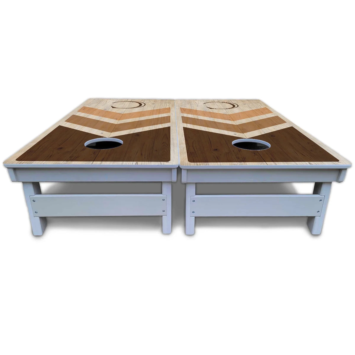 Wedding Arrows Cornhole Boards - All Weather Series - Natural