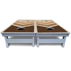 Wedding Arrows Cornhole Boards - All Weather Series - Natural