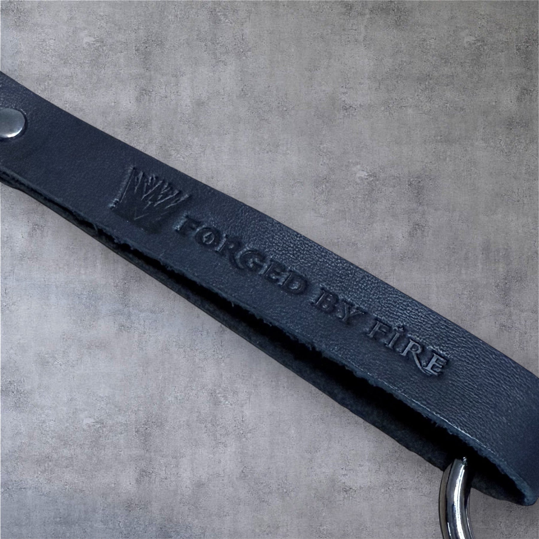Forged By Fire Keychain - Leather & Gunmetal by Forged By Fire — view 2 of 5