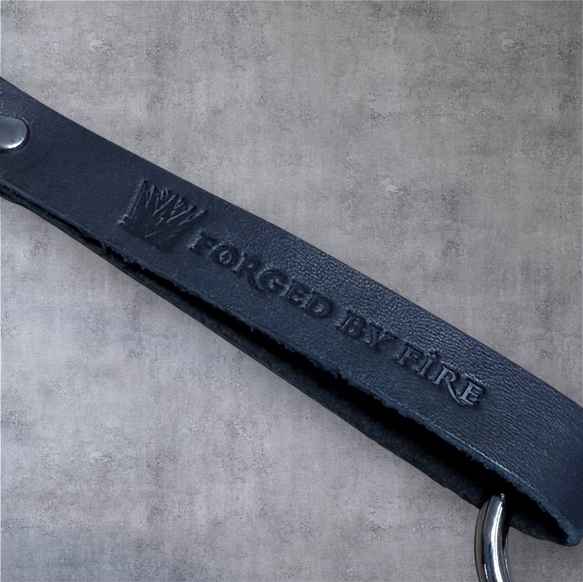 Forged By Fire Keychain - Leather & Gunmetal by Forged By Fire — view 2 of 5