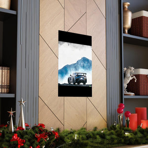 Nissan GTR water color Matte Vertical Posters